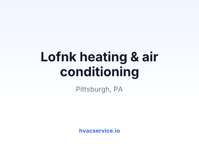 Lofnk heating & air conditioning