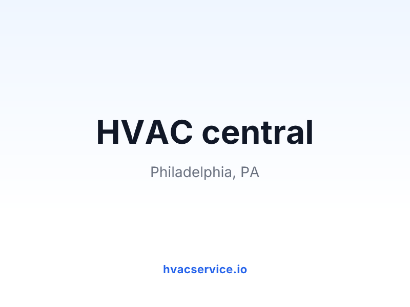 HVAC central