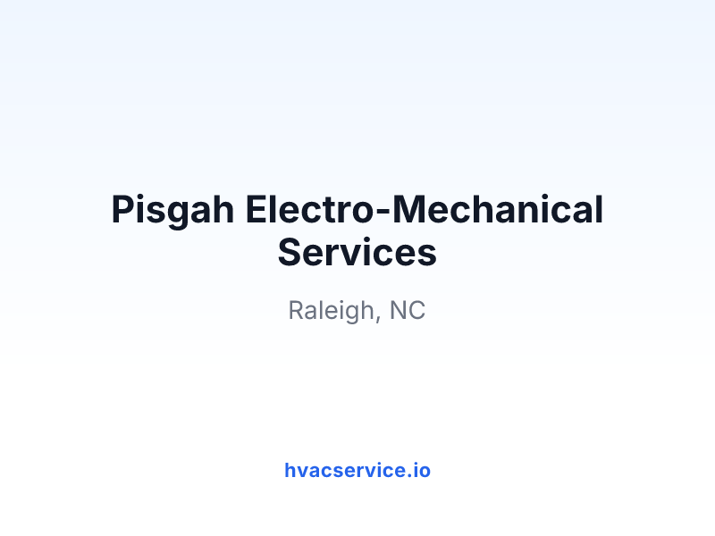 Pisgah Electro-Mechanical Services