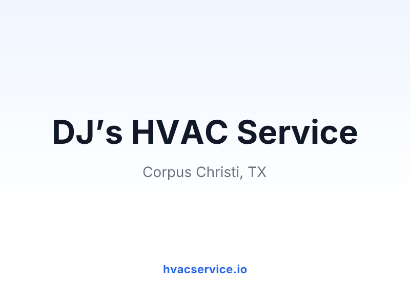 DJ’s HVAC Service