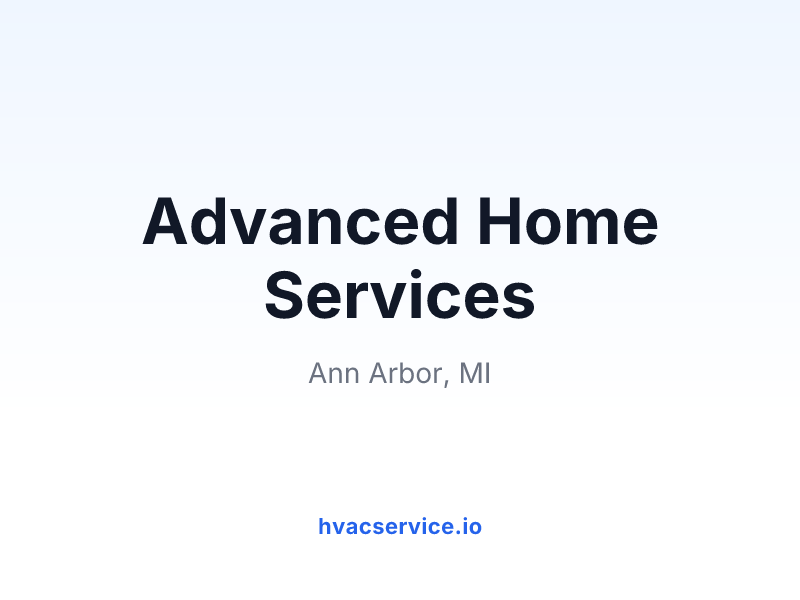 Advanced Home Services