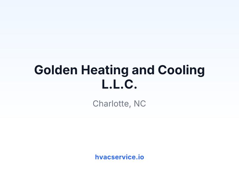 Golden Heating and Cooling L.L.C.