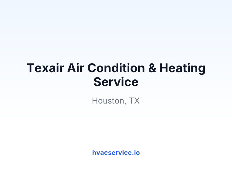 Texair Air Condition & Heating Service