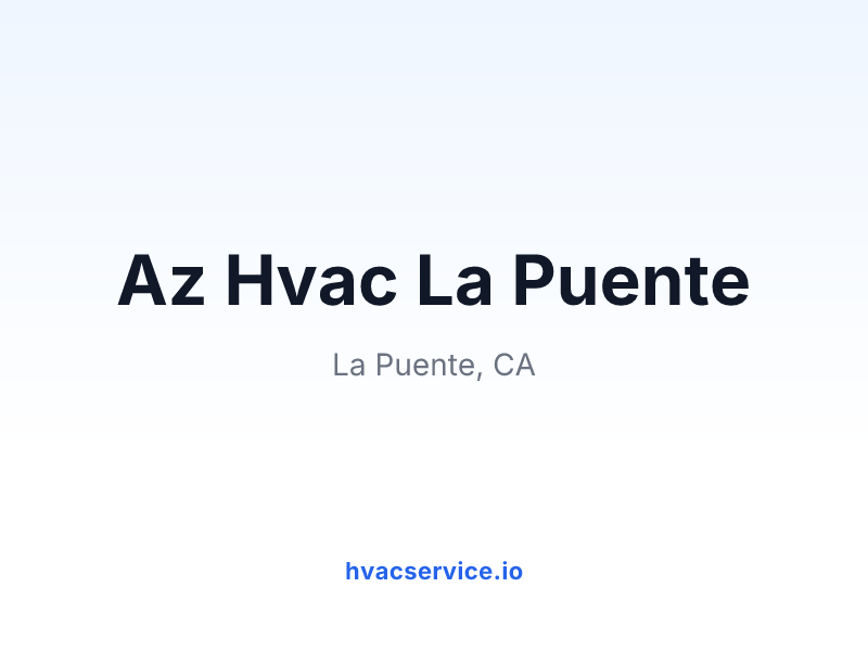Az Hvac La Puente