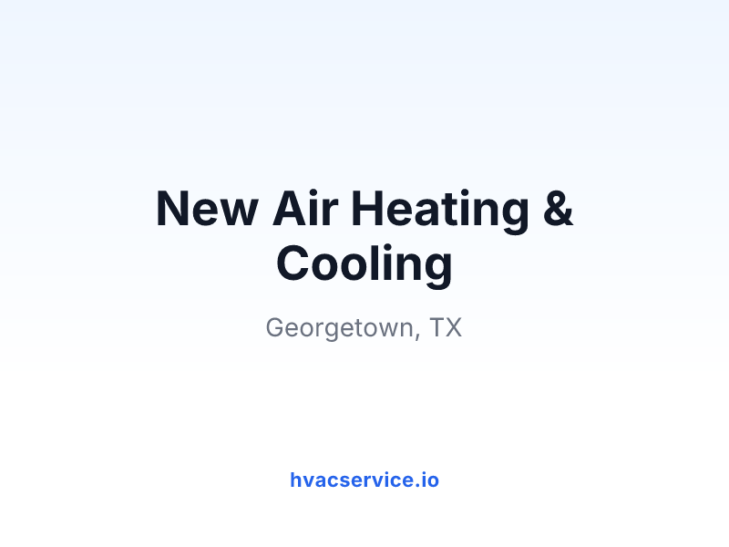 New Air Heating & Cooling