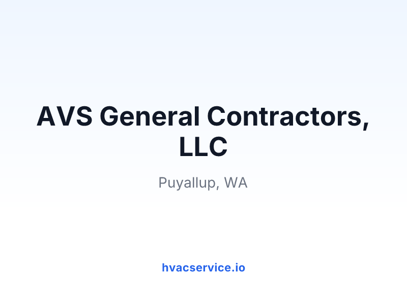 AVS General Contractors, LLC