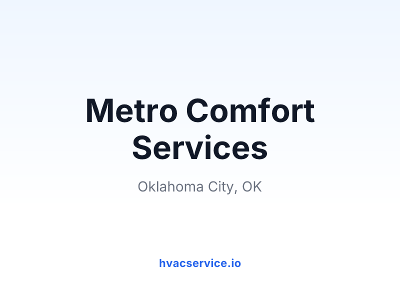 Metro Comfort Services