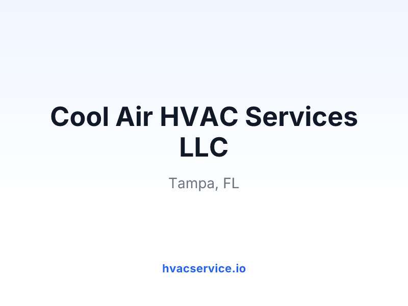 Cool Air HVAC Services LLC