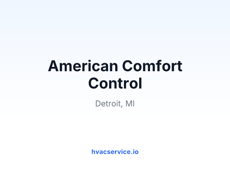 American Comfort Control