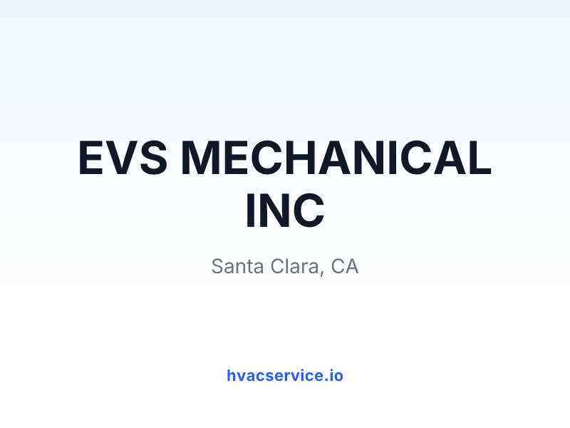 EVS MECHANICAL INC