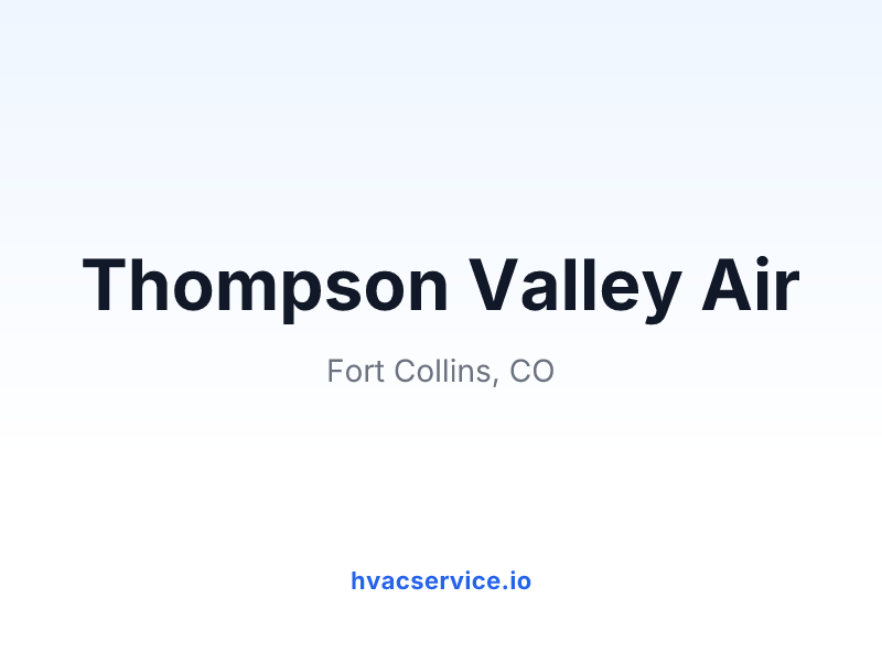 Thompson Valley Air