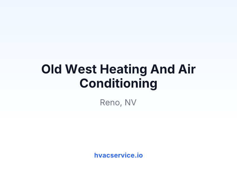Old West Heating And Air Conditioning