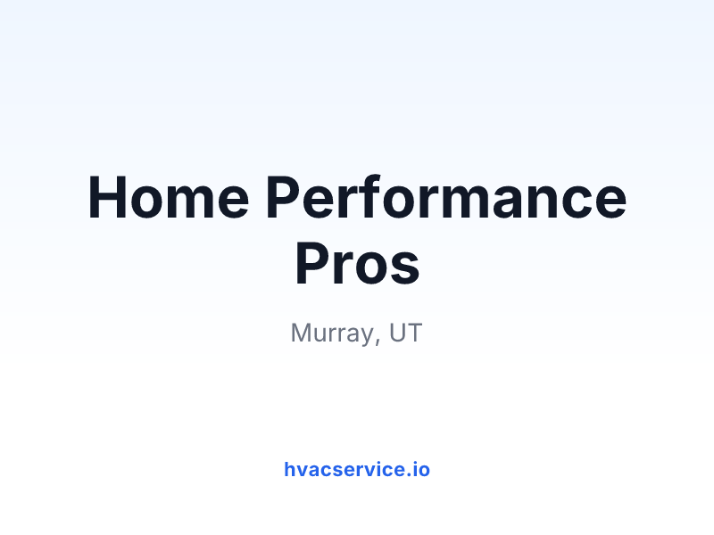 Home Performance Pros
