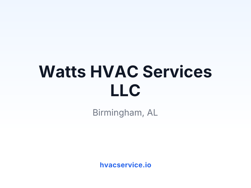Watts HVAC Services LLC