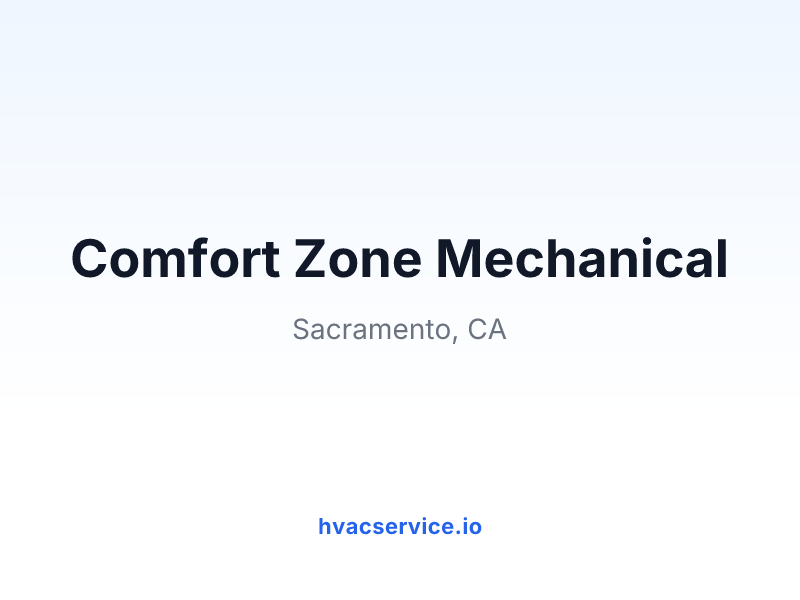 Comfort Zone Mechanical