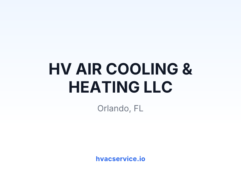 HV AIR COOLING & HEATING LLC