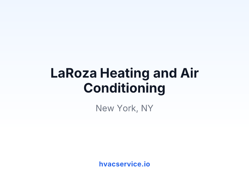 LaRoza Heating and Air Conditioning