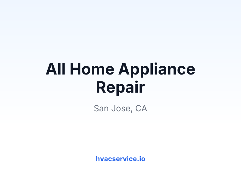 All Home Appliance Repair