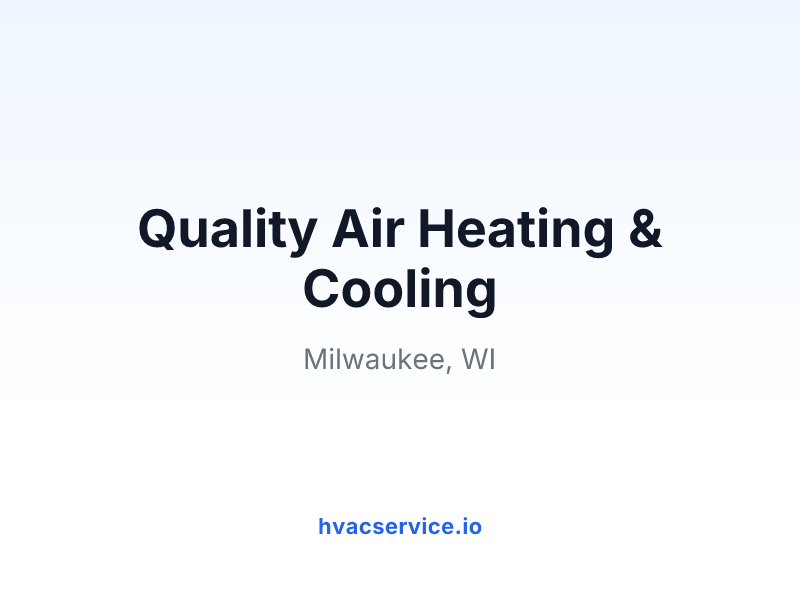 Quality Air Heating & Cooling