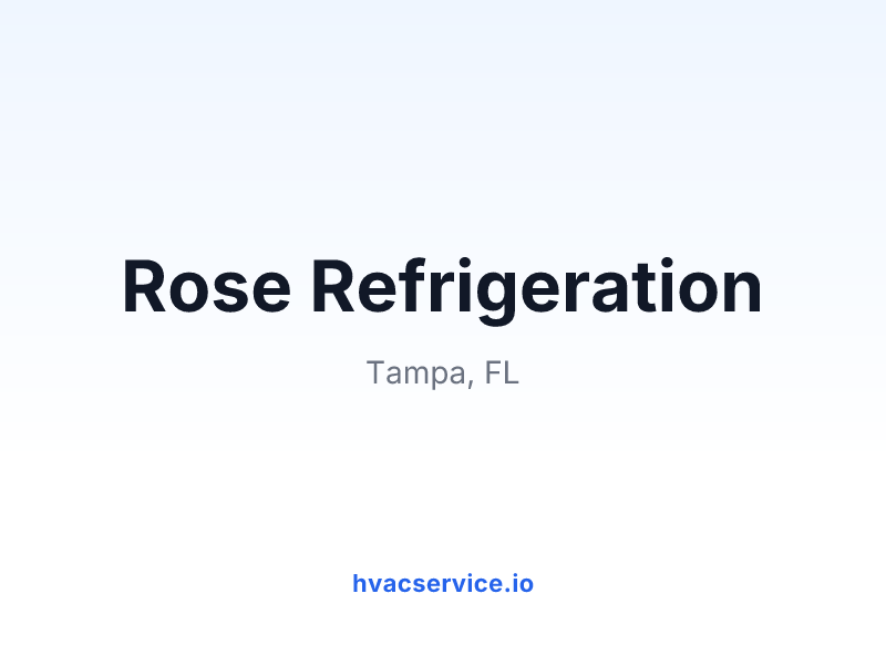 Rose Refrigeration