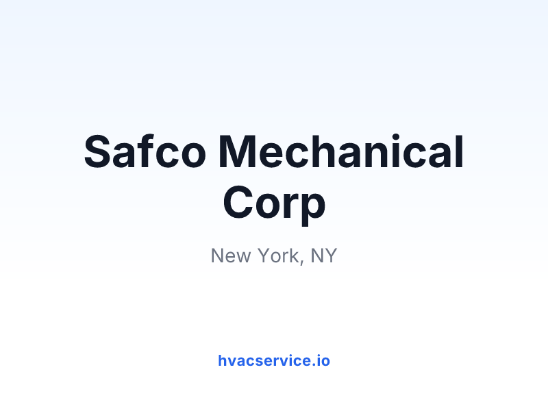 Safco Mechanical Corp