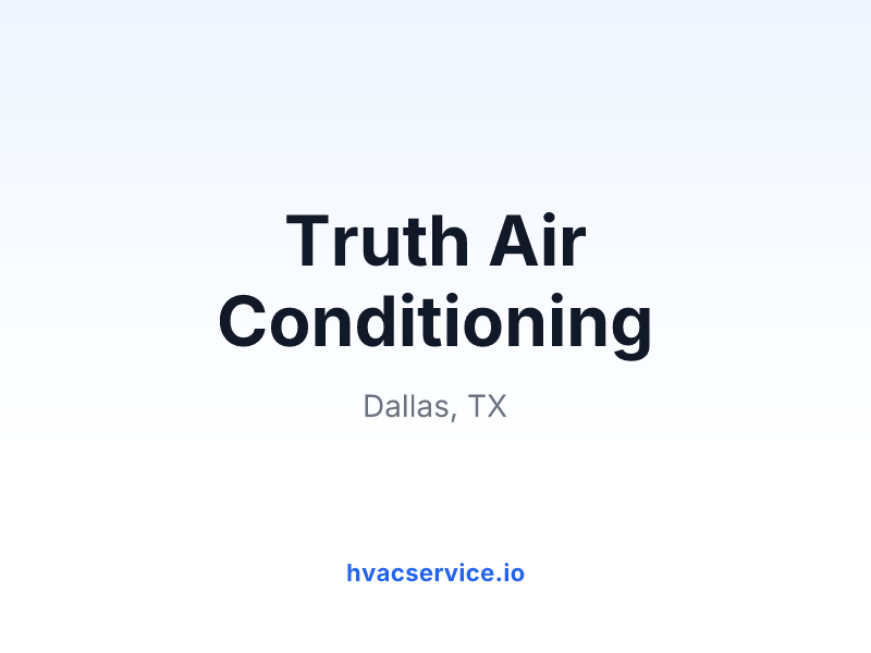 Truth Air Conditioning