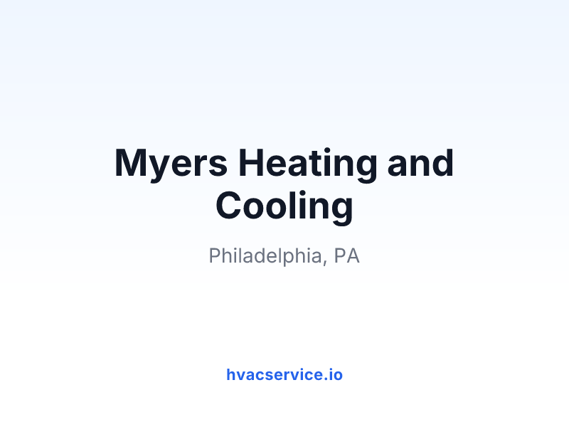 Myers Heating and Cooling