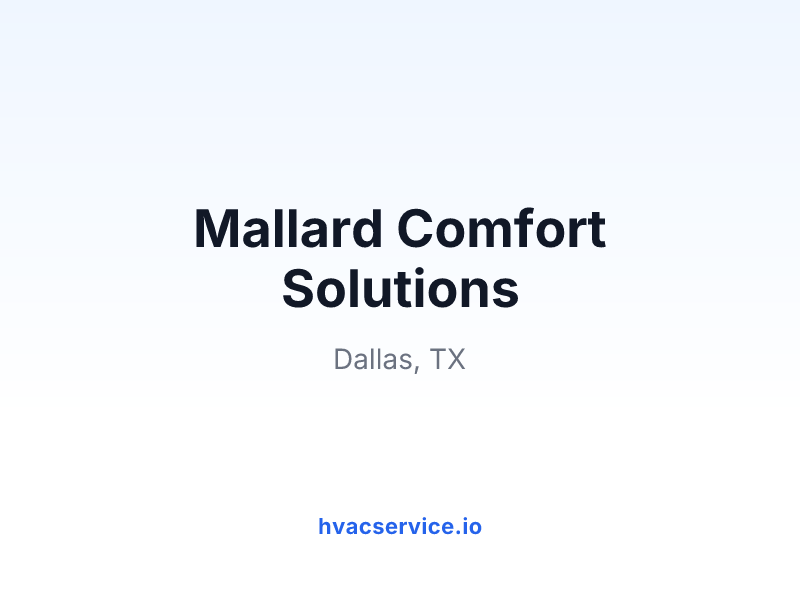 Mallard Comfort Solutions