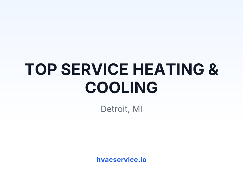 Top service heating and cooling