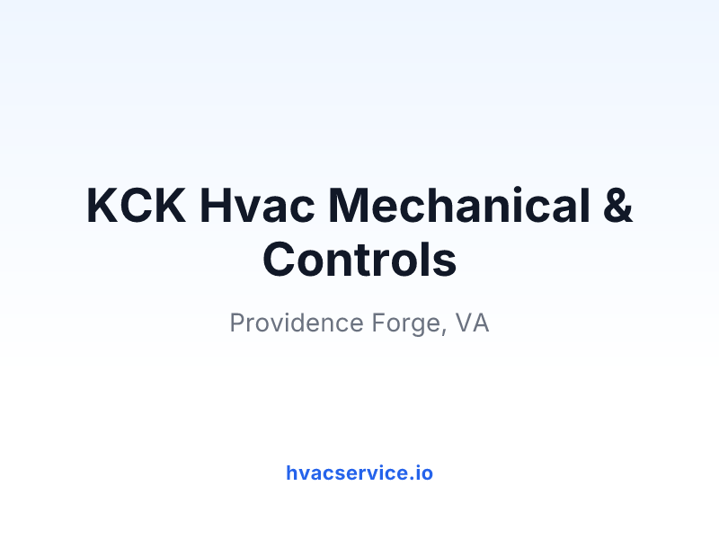 KCK Hvac Mechanical & Controls