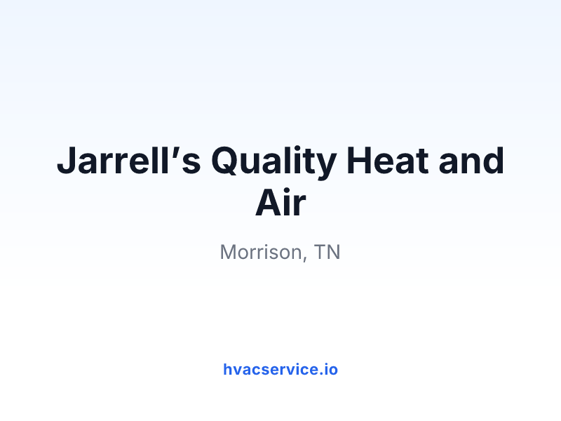 Jarrell’s Quality Heat and Air