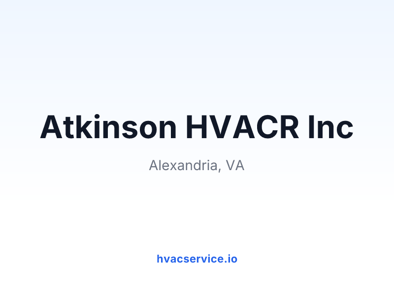 Atkinson HVACR Inc