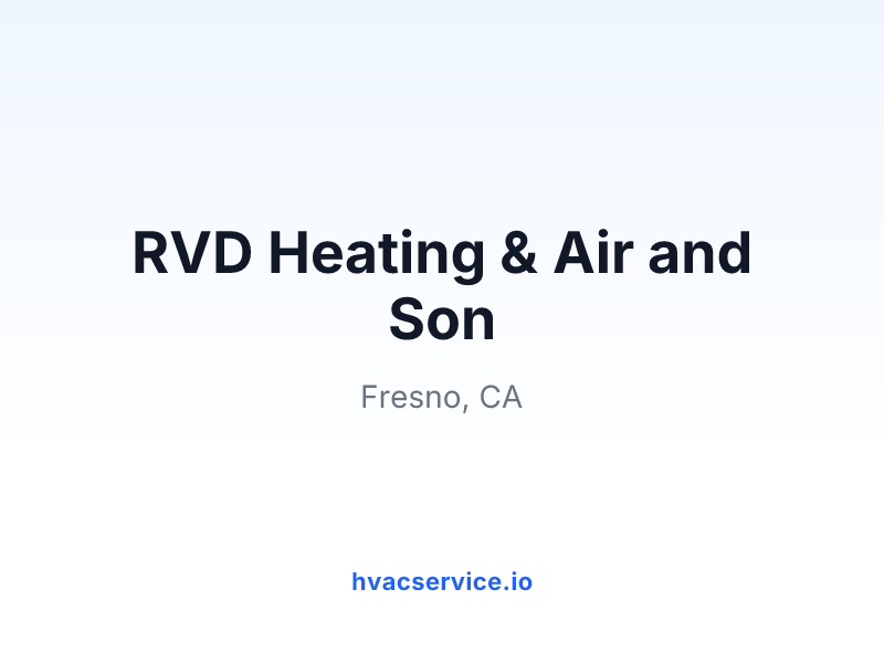 RVD Heating & Air and Son