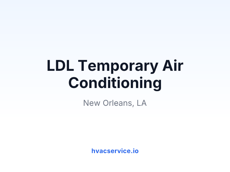 LDL Temporary Air Conditioning