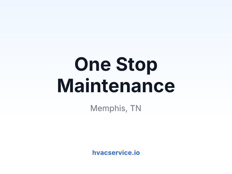 One Stop Maintenance
