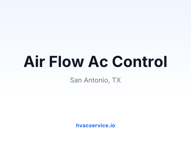 Air Flow Ac Control