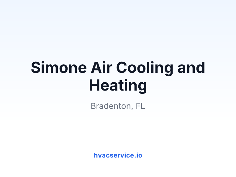 Simone Air Cooling and Heating