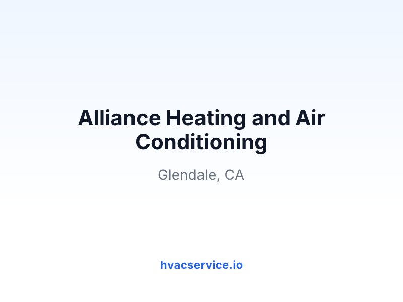 Alliance Heating and Air Conditioning