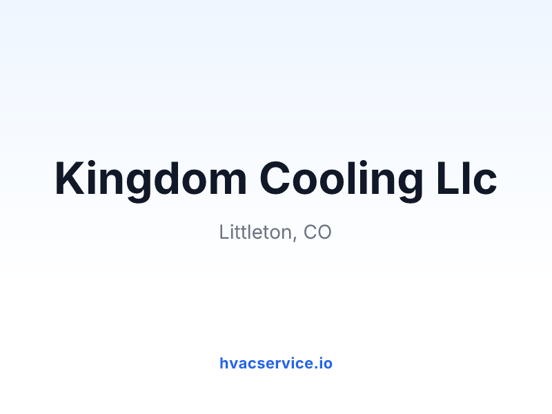 Kingdom Cooling Llc