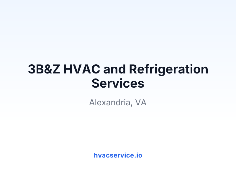 3B&Z HVAC and Refrigeration Services
