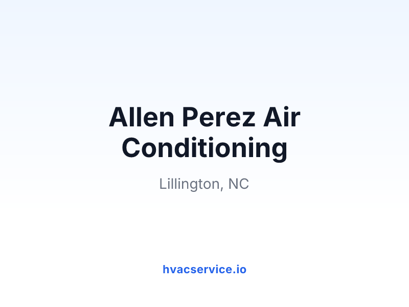 Allen Perez Air Conditioning