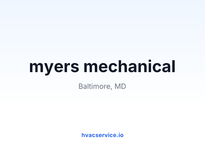 myers mechanical