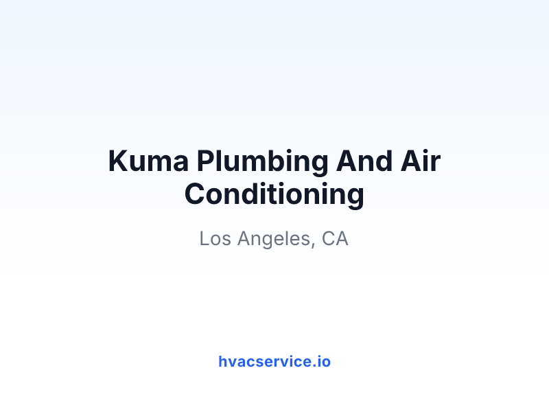 Kuma Plumbing And Air Conditioning