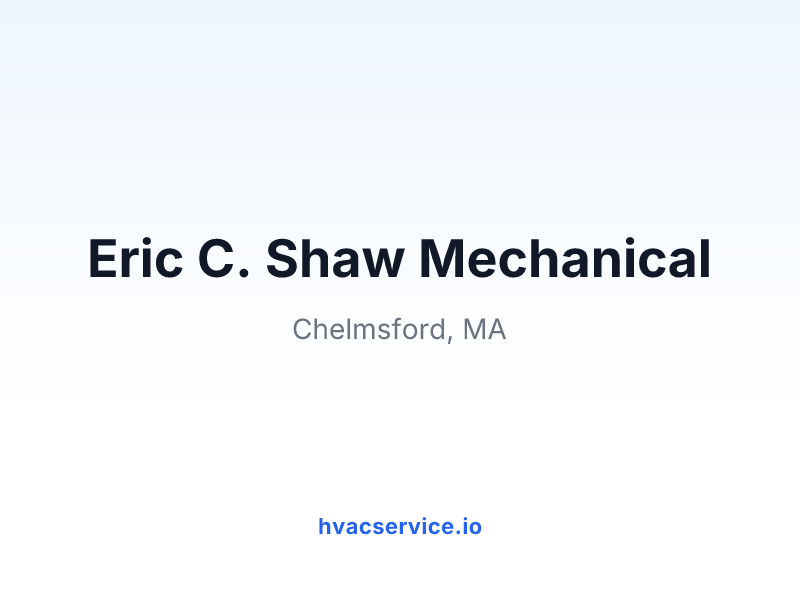 Eric C. Shaw Mechanical