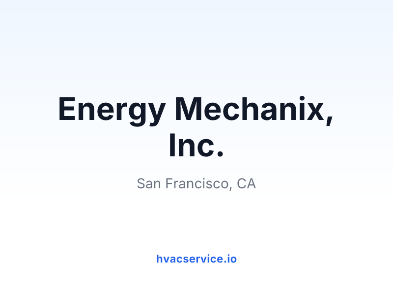 Energy Mechanix, Inc.