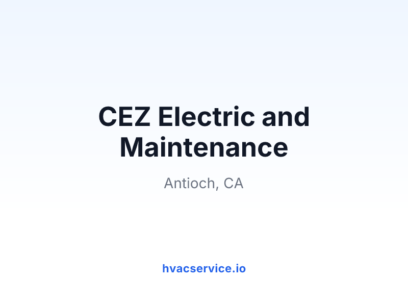 CEZ Electric and Maintenance
