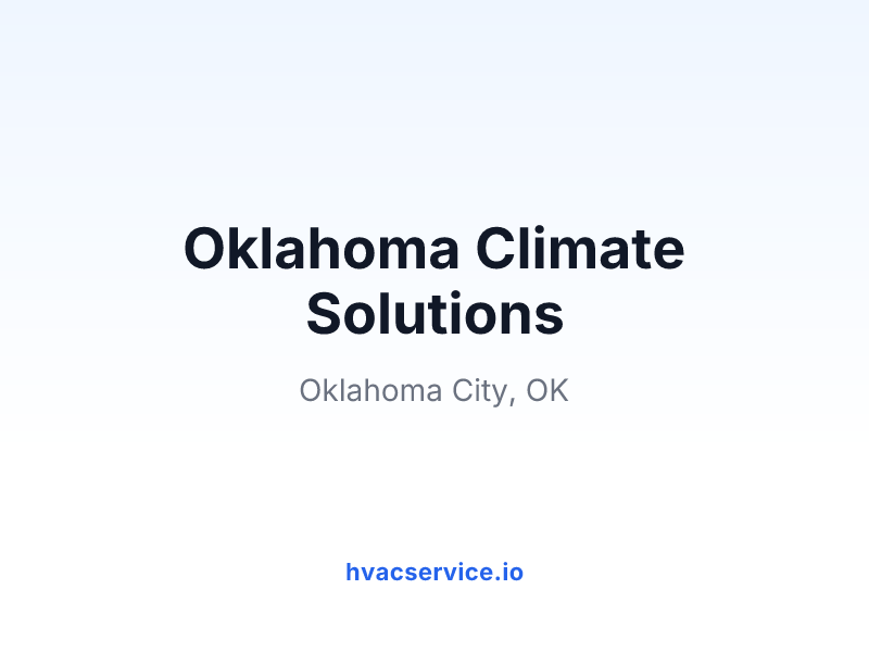 Oklahoma Climate Solutions