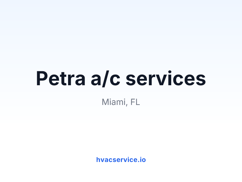 Petra a/c services