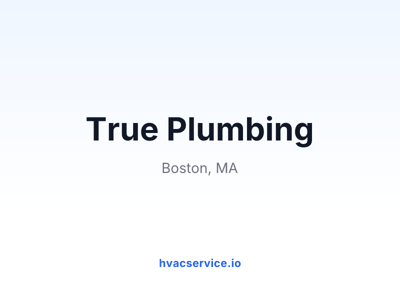 True Plumbing