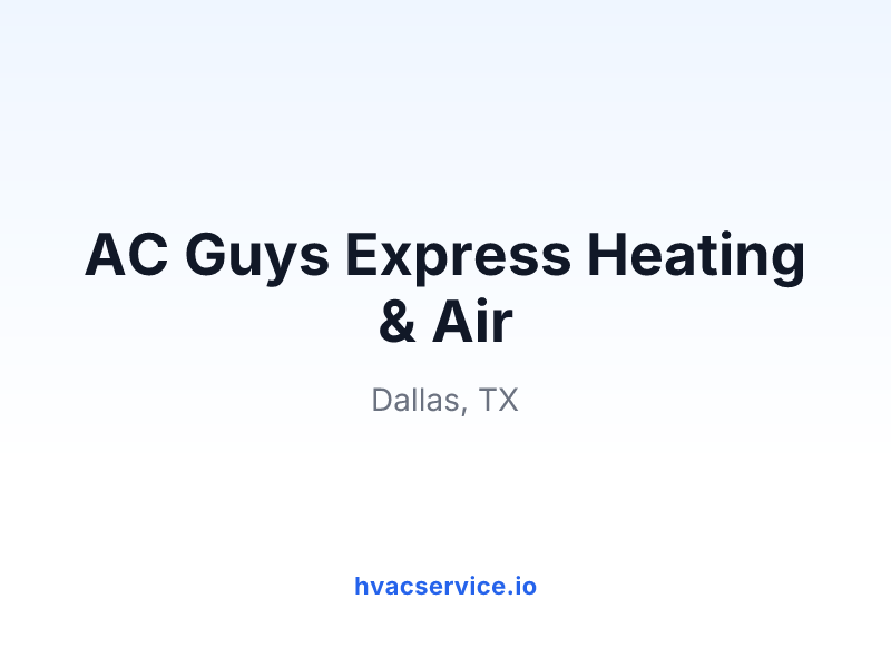 AC Guys Express Heating & Air